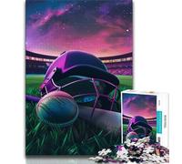 Baseball Players 1000 Piece Jigsaw Puzzles for Teenagers,Toys Educational Games Stress Relieving Suitable for Desktop Decoration (38x26cm)