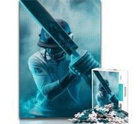 Baseball Players Jigsaws 1000 Pieces for Teenagers,Challenging Game And Family Play Wall Decoration Unique Birthday And Xmas Gifts 38x26cm