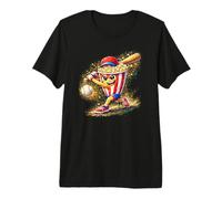 Baseball Popcorn Player Premium T-Shirt
