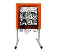 Baseball Practice Net for Pitching Hitting, 4 Height Settings 27.6-47.2in, T-Shape Legs Anti-Tip Design, 9 Mesh Pockets Strike Zone, for Teenagers & Professional Players