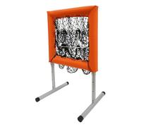 Baseball Practice Net Portable Pitching Hitting Training Aid | 4 height settings - galvanized steel frame - tear-resistant mesh - foam padding - nine aiming pockets