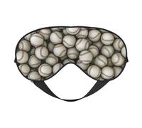 Baseball Print Functionality Cozy Eye Mask Adjustable Strap Nap Night Travel Camping Yoga Relax