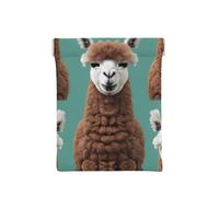 Baseball Print Leather Coin Purse, Small Change Pouch Wallet,Squeeze Coin Purse Pouch For Men Women, Alpaca Llama, One Size, Fashion