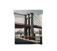 Baseball Print Leather Coin Purse, Small Change Pouch Wallet,Squeeze Coin Purse Pouch For Men Women, Brooklyn Bridge S, One Size, Fashion
