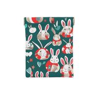 Baseball Print Leather Coin Purse, Small Change Pouch Wallet,Squeeze Coin Purse Pouch For Men Women, Bunny Rabbits, One Size, Fashion