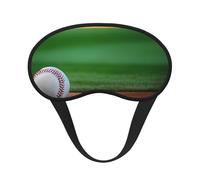 Baseball Print Sleep Mask for Side Sleepers Cup-Shaped Blackout Eye Mask Shades Cover for Men and Women