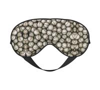 Baseball Print Sleeping Eye Cover Eyeshade for Men Women Plane Travel Nap Night Sleeping