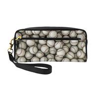 Baseball Print Women Makeup Bag Travel Companion Toiletry Storage Cosmetic Case for School Office