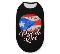 Baseball Puerto Rican Pride Doghirtsummer Pet T-Shirtsoftleeveless Tank Top Pet Clothes formall Puppy and Cats X-Large