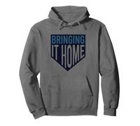 Baseball Pun Bringing it Home Pullover Hoodie
