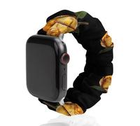 Baseball Rose Fashion Scrunchie Watch Strap Compatible with IWatch Series 1 2 3 4 5 6 Elastic Replacement Band