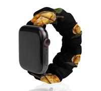 Baseball Rose Fashion Scrunchie Watch Strap Compatible with IWatch Series 1 2 3 4 5 6 Elastic Replacement Band