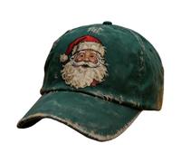 Baseball Santa Hat, Vintage Embroidered Cap, Cool Adjustable Santa Claus Design with Soft Comfortable Fit for Holiday Outfits and Festive Style, Unisex Adult Hat for Family Friends Husband