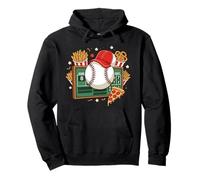 Baseball Scoreboard Snacks Home Run Baseball Game Fan Pullover Hoodie