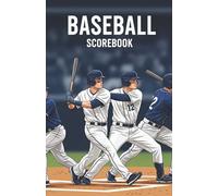 Baseball Scorebook: Stats Tracker for Players, Coaches, Parents, and More | Soft Cover (5.5 inches x 8.5 inches), 100 pages | Gift for Travel, Road Games, and Free Time