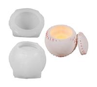 Baseball Silicone Molds for Holder Soap Making Storage Box Concrete Planter Resin Art Basketball Elastomer Cast