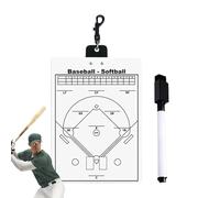 Baseball Site Board - AS , 22 x 32 cm, 8.66 x 12.6 inches | Trainer Strategy Clipboard with Magnetic Markers, Team Planning, Game Guide | Softball Coaching Board Training Session