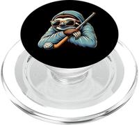 Baseball Sloth Hoodie Sunglasses Bat Chill PopSockets PopGrip for MagSafe