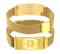 Baseball Soccer Football Basketball Bracelet Gifts,Faith Cross Bracelets for Men Baptism First Communion Confirmation Christmas Birthday Gifts for Teens Teams Son Grandson Brother,Adjustable Size, One