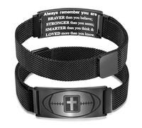 Baseball Soccer Football Basketball Bracelet Gifts,Faith Cross Bracelets for Men Baptism First Communion Confirmation Christmas Birthday Gifts for Teens Teams Son Grandson Brother,Adjustable Size, One