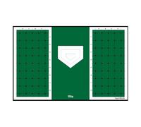 Baseball & Softball Hitting Mat for Batting Posture Training, Home Record Mat with Alignment Guide, Indoor/Outdoor Baseball and Softball Equipment, Non-Slip Rubber Backing - (6ft x 4ft)