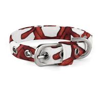 Baseball Softball Laces Dog Collar, Soft Comfortable Pet Collar for Small & Medium Dogs, Adjustable Durable Cat Collars for Puppies