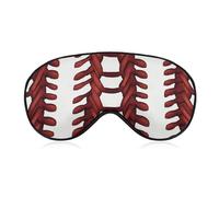 Baseball Softball Laces Eye Mask for Women & Men, Breathable & Adjustable Eye Cover, Ultra Soft Sleep Mask, Lightweight Travel Blindfold for Airplane, Nap, Night Sleeping