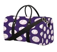 Baseball Sport Balls Pattern Sports Tote Gym Bag for Men & Women, Water Resistant Foldable Travel Duffel Bag, Lightweight Carry-On Weekender Overnight Bag for Workout Hospital