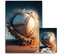 Baseball Sport JigsawPuzzle 1000 Pieces for Adults Wooden Jigsaw Puzzles for Teenagers & Family Fun DIY Brain Teaser Game Gift 1000 PCS(75x50cm)