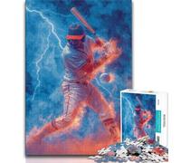 Baseball Sports 1000 Piece Jigsaw Puzzles for Adults Gifts,Help The Brain Exercise Addictive Toys to Cultivate Patience Great Gift 38x26cm