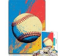 Baseball Sports 1000 Pieces Jigsaw Puzzle For Adults Teens,Help The Brain Exercise Addictive Toys to Cultivate Patience Unique Challenge Game (38x26cm)