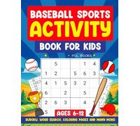 Baseball Sports Activity Book For Kids