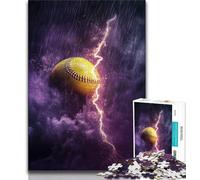 Baseball Sports Jigsaw Puzzles 1000 Pieces for Adults Teens,Staycation Kill Time with Fully Interlocking Randomly Shaped Pieces (38x26cm)