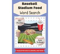 Baseball Stadium Food Word Search Book: Word Searches with Easy to Read Print about Baseball Stadium Food and More, 6x9 Inches, 110 pages 50+ Puzzles