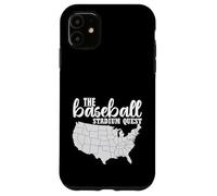 Baseball Stadium Quest Fan Travel Map the ballpark chaser Case for iPhone 11