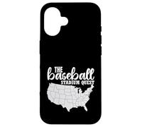 Baseball Stadium Quest Fan Travel Map the ballpark chaser Case for iPhone 16