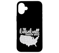 Baseball Stadium Quest Fan Travel Map the ballpark chaser Case for iPhone 16 Plus