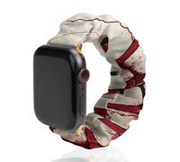 Baseball Stitches Scrunchies Watch Band Compatible with IWacth Series Replacement Strap 42mm/44mm