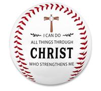 Baseball Stocking Stuffers for Boys Men, I Can Do All Things Through Christ Soft Baseballs Gift for Christian Men Teens - Baseball Gifts for Boys 8-12 12-14, Religious Christmas Christian Gifts