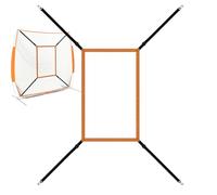 Baseball Strike Zone - Adjustable Softball Pitching Target, Attachment Strap Baseball Practice Net |Softball Pitching Target For Hitting Batting Pitcher Accuracy