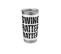 Baseball Swing Batter Batter Summer Fun Active Life Stainless Steel Insulated Tumbler