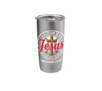 Baseball Team Jesus 12 Go Make Disciples Matthew 28:19 Stainless Steel Insulated Tumbler
