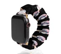 Baseball Themed Hat Ball Watch Band Compatible with IWatch Bands Series 6 5 4 3 2 1 Elastic Replacement Wristband
