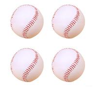 Baseball Training Balls 4pcs Set, Constructed with Hard Core and Raised Stitching, Perfect for Practice, Coaching, and tional Use