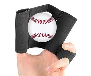 Baseball Training Glove, Fielding Practice Insert, Lightweight Finger Trainer, Comfortable Grip Fit, Youth Size, for Infield Drills, League Practice, 17 x 8.8 cm, Black Blue