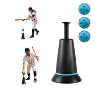 Baseball Training Tee Popper for Hitting Without A Pitcher, Nylon Strength Durable Batting Trainer, Includes 1 Popper Ball, Portable Baseball Practice Equipment for Perfect Swings and Hitting Strength