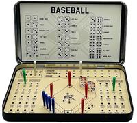 Baseball Travel Games,Travel Game Hockey Baseball Football Softball Knuckle Dice Table Game,Outdoor Indoor Interaction Toy for Family Game Nights or Party with Friends