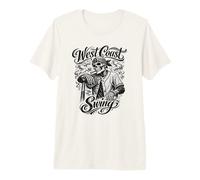 Baseball West Coast Swing Skeleton Streetwear Premium T-Shirt