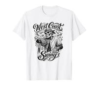 Baseball West Coast Swing Skeleton Streetwear T-Shirt