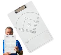 Baseball Whiteboard, Baseball Clipboard for Coaches | Baseball Plan Training Board - Double-Sided Softball Strategy Board, Ball Whiteboard 14x9 Inches